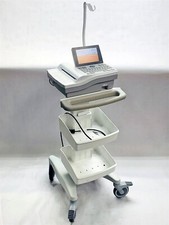 Cardiac Science Burdick 8500 Tabletop EKC/ECG Machine *No Leads* w/Rolling Stand