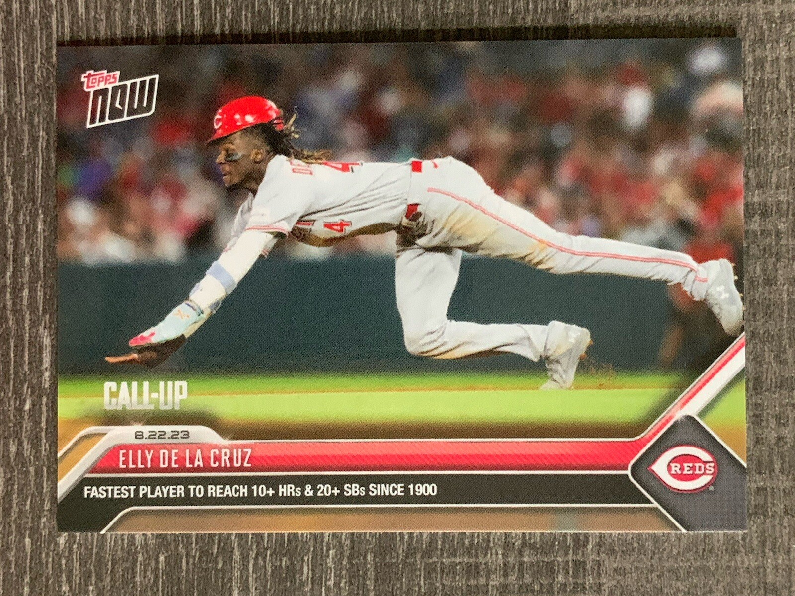 2023 TOPPS NOW 746 Elly De La Cruz Fastest To 10 HR & 20 SB Since 1900