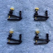 4pcs Violin Fine Tuner for 4/4 3/4 Violin Black and Golden String Adjuster Screw
