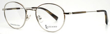 LAZZARO Fillipo Silver Mens Round Full Rim Eyeglasses 50-20-145 B:43