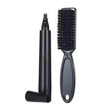 Beard Filler Pen 4-Tip - Dark Brown Beard Pencil Filler for Men Waterproof ...