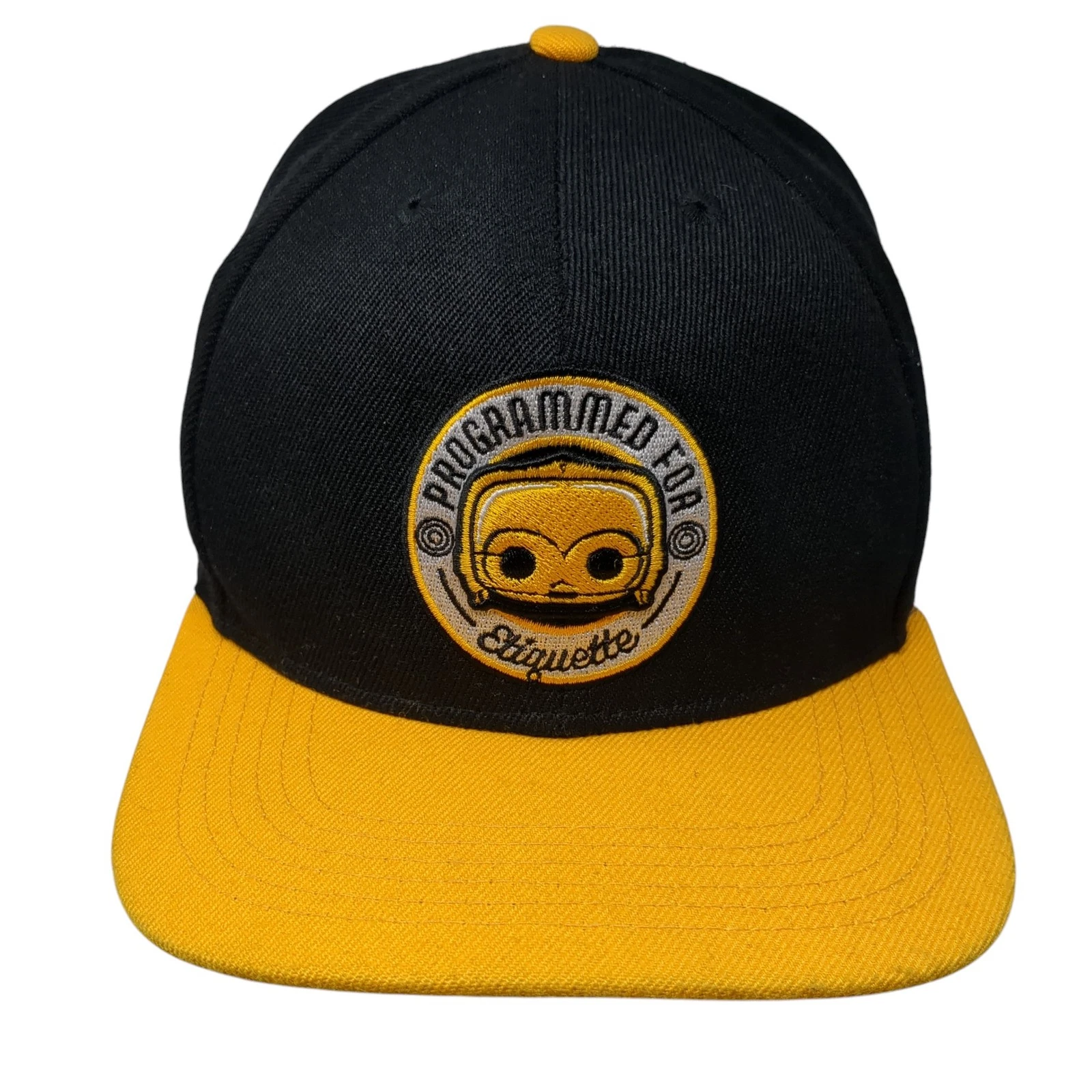 Programmed For Etiquette Snapback Cap Multi One Size Adjustable 6 Panel Funko
