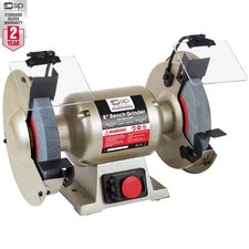 SIP Bench Grinder 8" 230V 550W 2980RPM 200mm x 25mm Coarse and Fine Grit Wheel