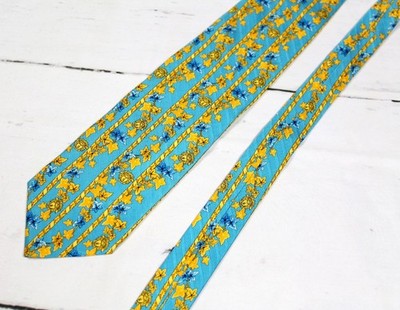 GIANNI VERSACE Herren Krawatte 100% Seide Medusa Muster   neuwertig