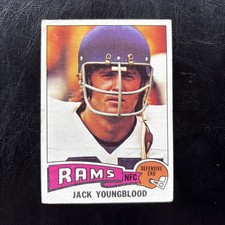 1975 Topps Football Card Jack Youngblood Los Angeles Rams #60