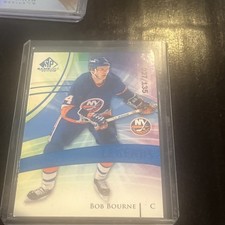 20-21 & 24-25 SP Game Used Hockey Legends Bob Bourne/ 135  Crozier/149