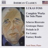 Audio Cd - Foss Lukas - Opere Per Pianoforte Solo (Integrale) - Naxos -D- Neu