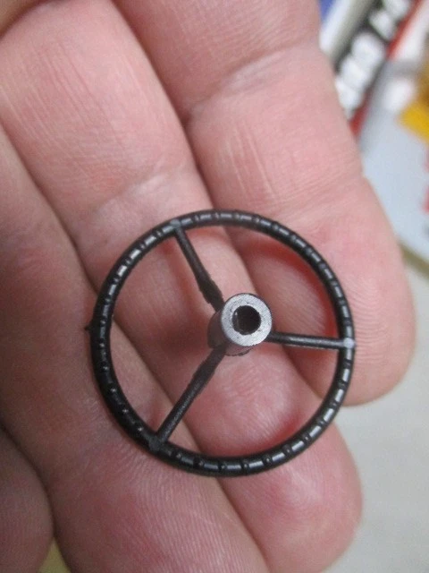 1/16 Farmall tractor part custom steering wheel - Image 2 of 2