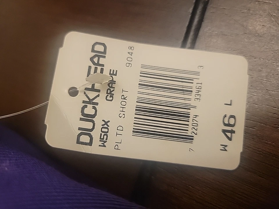 Pantalones Cortos Cabeza de Pato 46 Coral Plisado Algodón Chino Caqui Adulto De Colección Para Hombre Nuevos con Etiquetas Foto 3 de 4