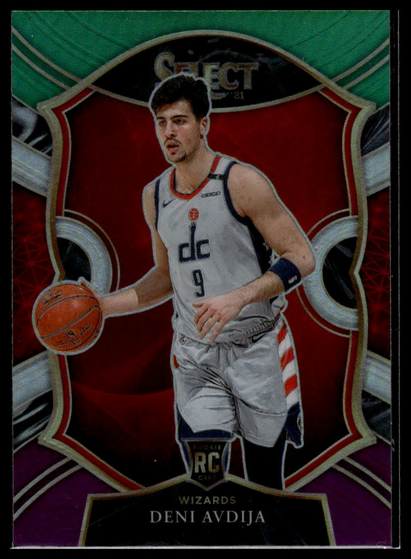 2020-21 Panini Select #69 Deni Avdija Green White Purple