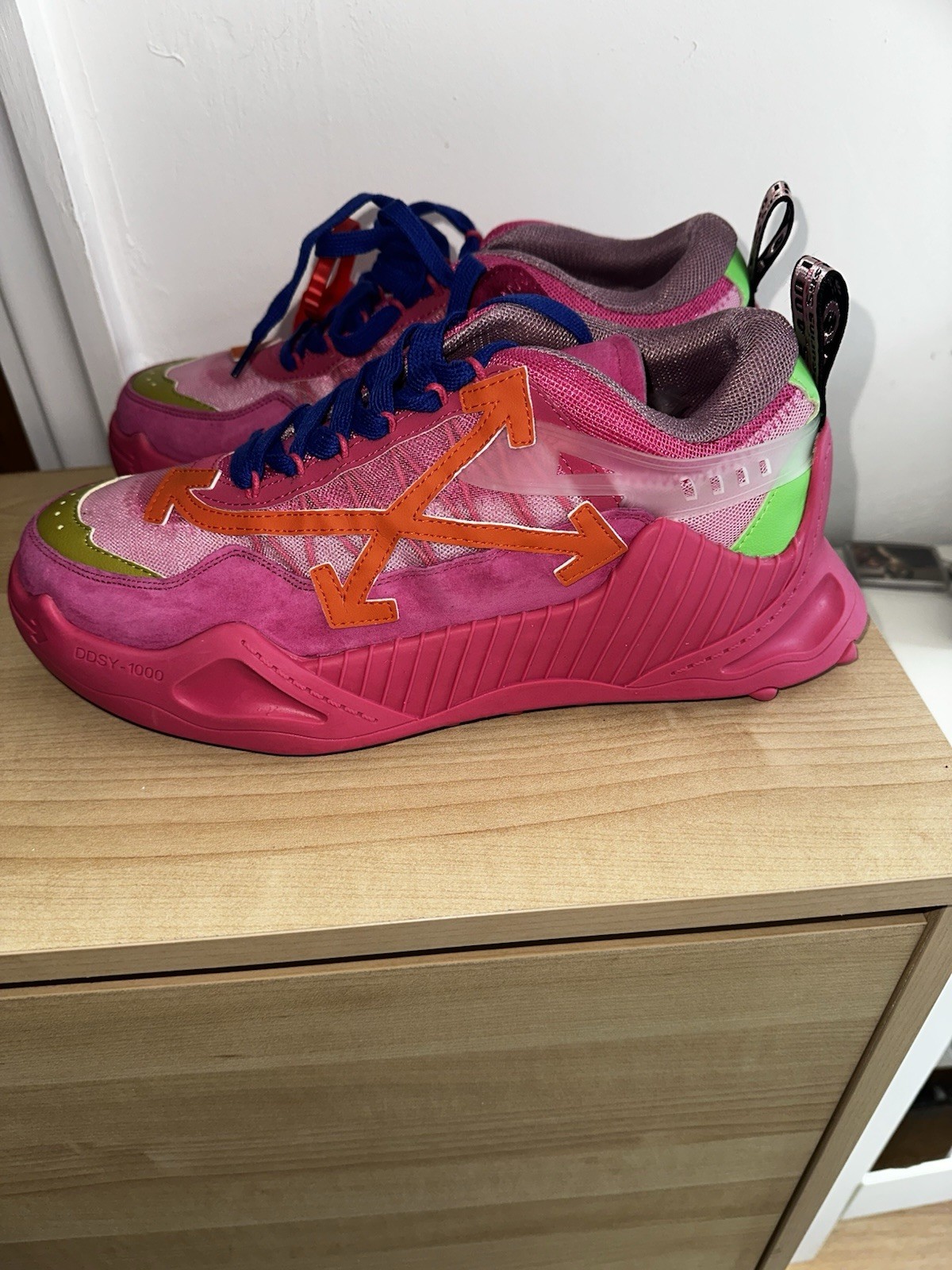 SAOLA Sneaker bianche goffe Od**sy 1000 suola spessa colorata freccia scarpe casual