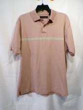 Pierre Cardin Men's Pink Heather Polo Shirt Large Vintage Short Sleeve