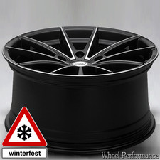 20 Zoll M1 deep concave Alufelgen 9x20 5x120 ET17 schwarz matt poliert für BMW