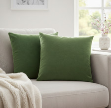 Luxury Velvet Cushion Cover 45x45cm / 18x18" Home Sofa Decorative Zipped