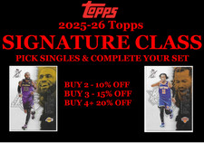 2025-26 Topps Signature Class Basketball Singles - Complete Your Set