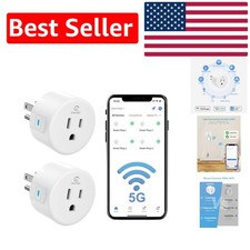 Advanced Smart Plug with App Control  Timers - 2 Pack for Home Automation
