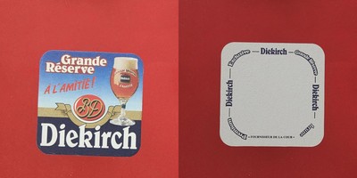 Diekirch Grande Réserve A L'amitie! Brauerei Bierdeckel Bier