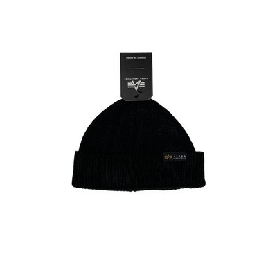 Alpha Industries Mütze Mütze Dockers Beanie schwarz One Size Einheitsgröße