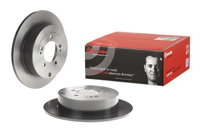 Brembo Rear Left or Right Brake Disc Rotor Solid 302mm For Mitsubishi Lancer