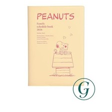 Kutsuwa Snoopy Family Planner 2026 B6 Monthly Sunday Start Doghouse 657SQD