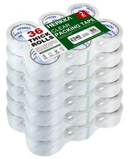 Clear Packing Tape, 36 Rolls Heavy Duty Packaging Tape for Shipping Packaging