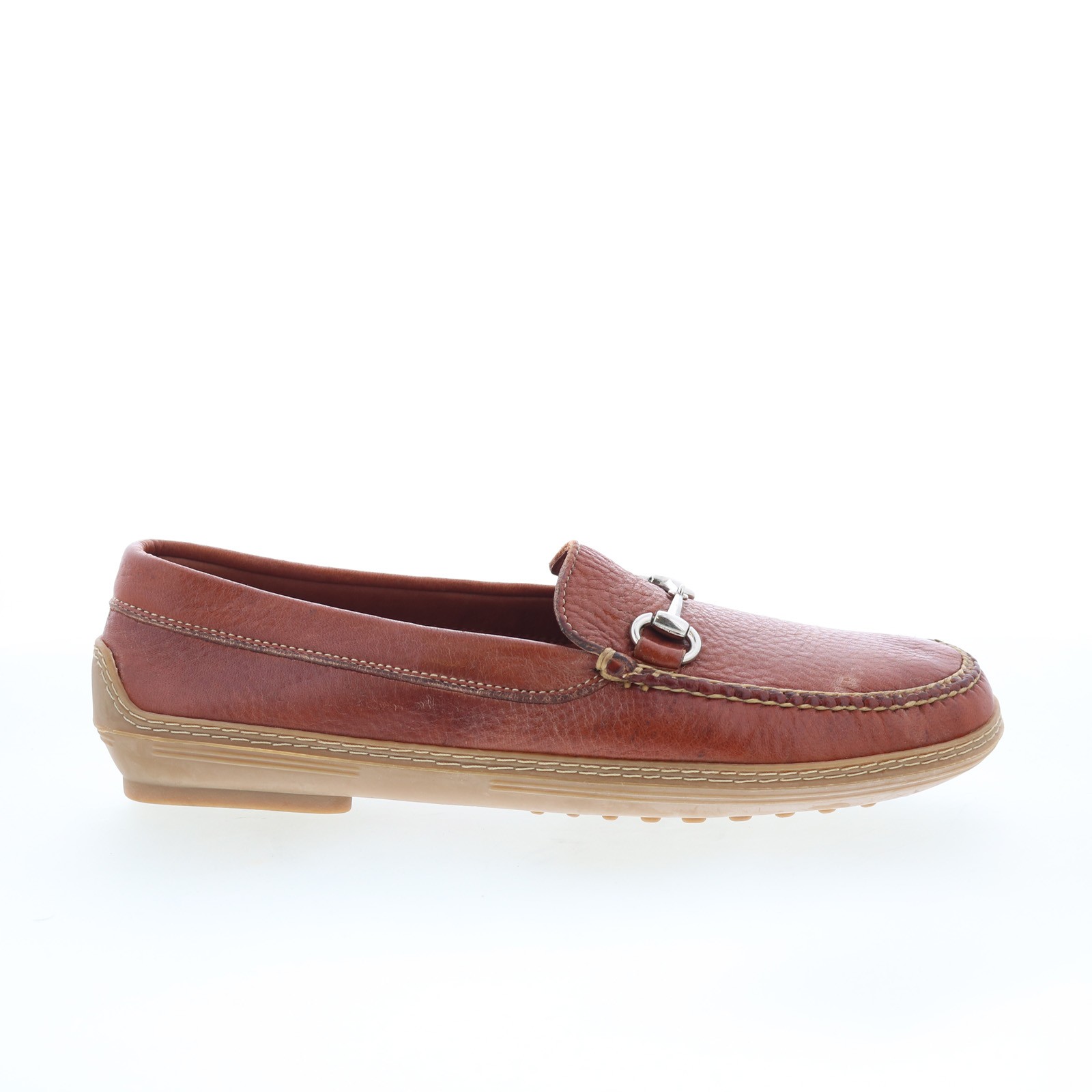 TB Phelps Bit Mens Brown Leather Slip On Loafers - Slip Ons Penny Shoes 9 38090₽