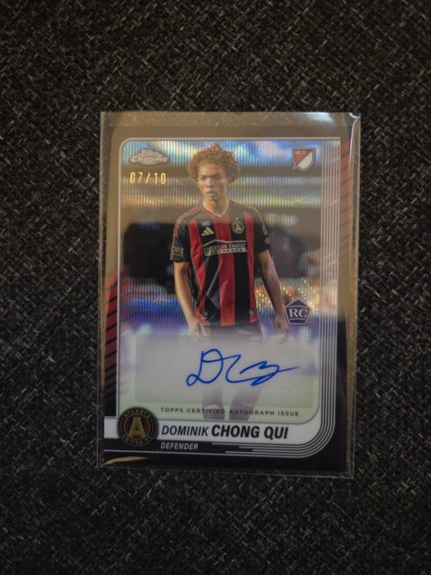 Topps MLS chrome 2025 Rookie Auto /10 Dominik Chong Qui Atlanta United