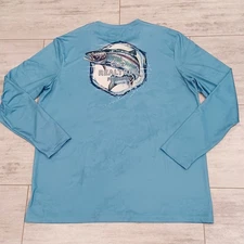 Realtree Fishing Shirt Mens XL Long Sleeve Performance Trout Graphic Outdoorsman