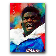 Lawrence Taylor #9 Art Card Limited 47/50 Edward Vela Signed (New York Giants)