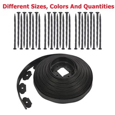 Garden Landscape Edging No Dig Lawn Edging Border With Anchoring Spikes Plastic