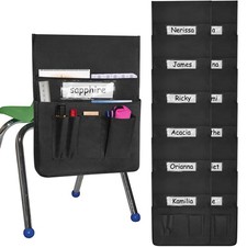 Chair Pockets for Classroom 15 x 19 Inch Chairback Buddy Pocket Chart Seat Ba...