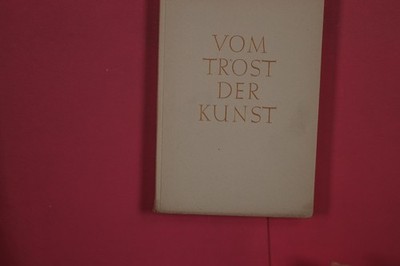360244 Hans Werner Hegemann VOM TROST DER KUNST Verlag Josef Knecht HC