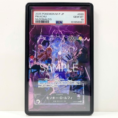 ONE PIECE TCG EXTENDED ART MAGNETIC PSA CASE MONKEY.D.LUFFY OP09-061 L 2ND ANNI