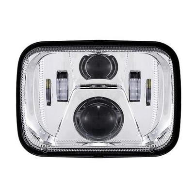 1pc Haizer Universal Projector LED Headlight, 2800/4200 Lumens - Bright Whi
