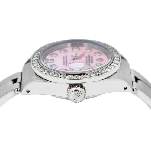 Rolex Datejust 26mm Pink MOP Diamond Dial Oyster Bracelet 6916 - Picture 4 of 6