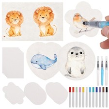 NIMBLOOM 75 Pcs Puffy Paint Set 12-Color Marker Pens 3 Brush Pens 60 Texture