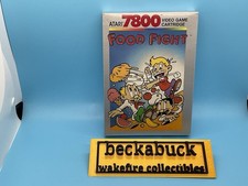 Atari 7800 Food Fight CIB - Game, Box, Manual, and Warranty Card image