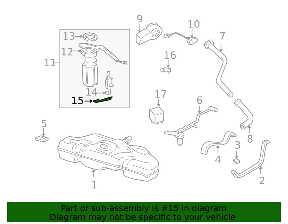 Filtro de combustible genuino GM 25121293 Foto 4 de 4