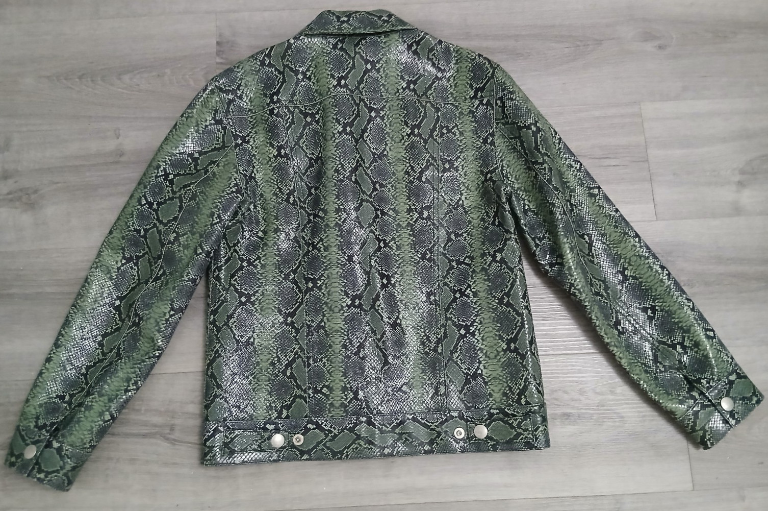 Givenchy Paris Python Snake Effect Leather Jacket… - image 7