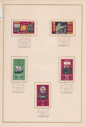 XE60657 Germany 1969 DDR SED anniversary XXL FDC used