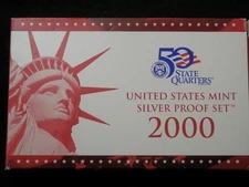 US Mint 2000 Silver Proof Set - Complete with Box & COA