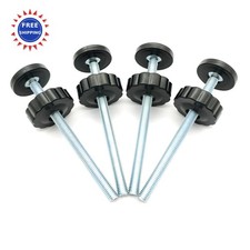 Vmaisi 4 Pack 8MM Baby Gate Threaded Spindle Rod Replacement Hardware Parts Kit