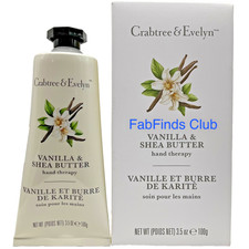 Crabtree Evelyn Vanilla Shea Butter Hand Therapy Cream Full Size 3.5oz Sealed