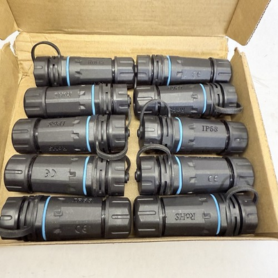 #ad LOT OF 10 WATERPROOF COUPLER DUAL HEAD PA66 ETHERNET LAN CABLE CONNECTOR $43.99