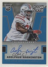2016 Panini Prizm Collegiate Draft Picks Blue Adolphus Washington #181 Auto 00jz