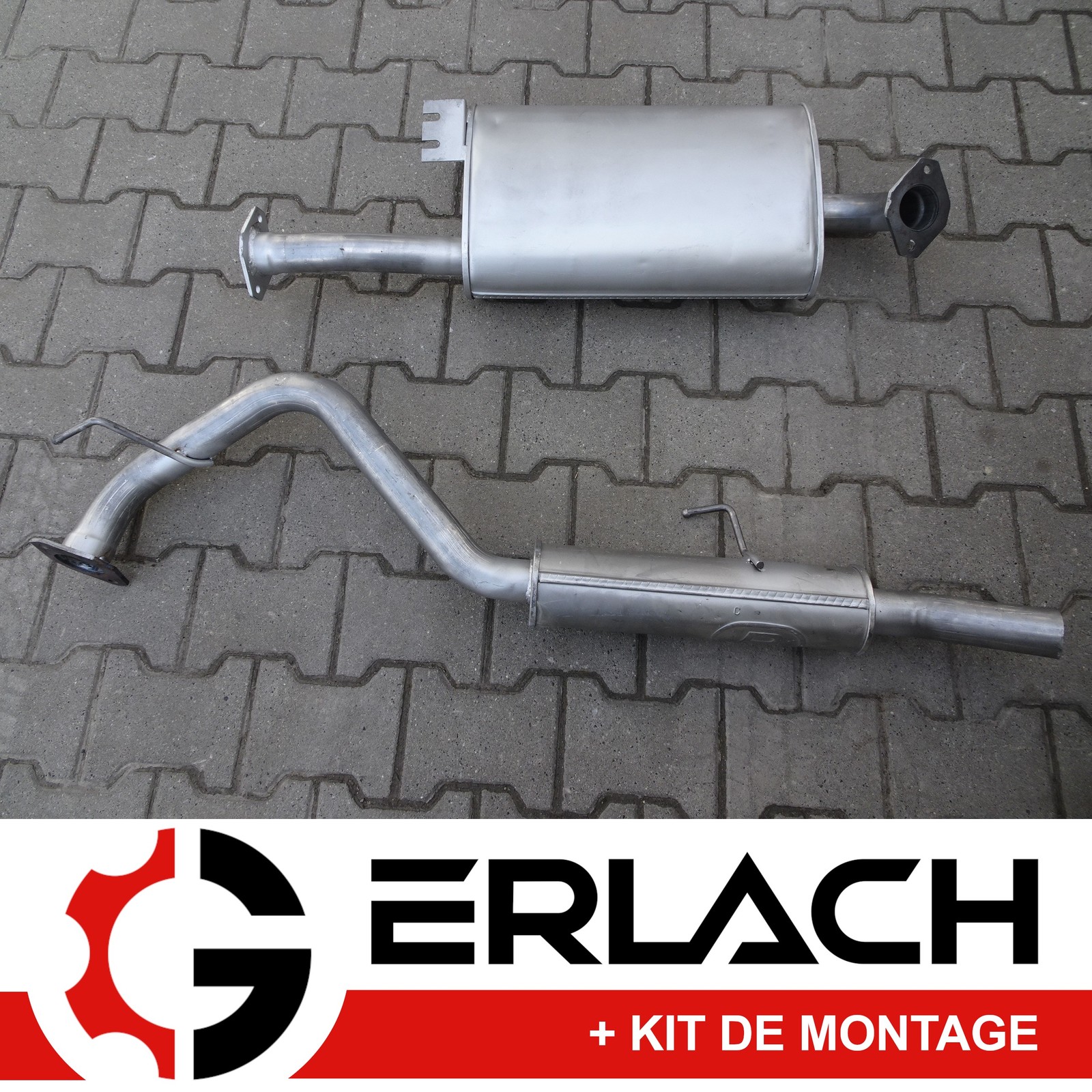 Silencieux arrière échappement Opel Frontera B 3.2i essence système évacuation gaz 3657