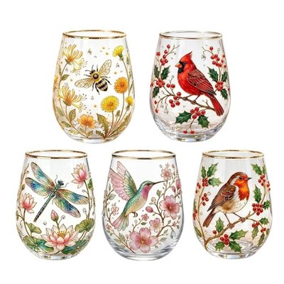 Modern Hummingbird Tea Mug Acrylic Drinking Cup Multifunctional Drinkware