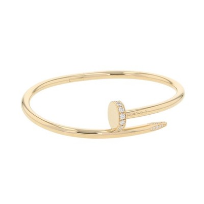 CARTIER Juste Un Clou Armband klassisches Modell Diamant Größe 17 / Classic 18K Yel...