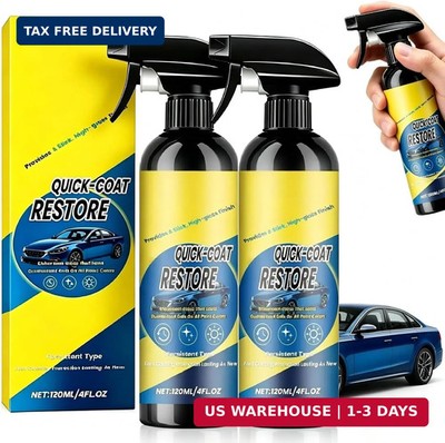 2Pcs Nano Quick Coat Restore Coating Spray,2026 New Advanced Automobile Quick Ef