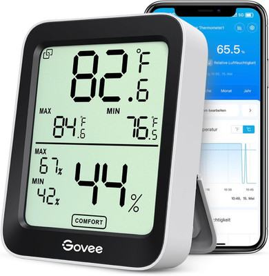 Govee Bluetooth Thermometer Hygrometer Innen, LCD Digital Temperatur Luftfeuchti